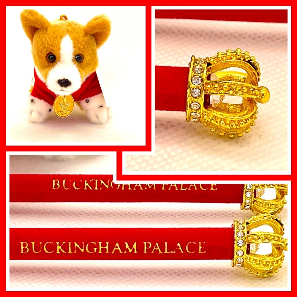 Royal Buckingham Palace Official Corgi Keychain and Crown Pencils